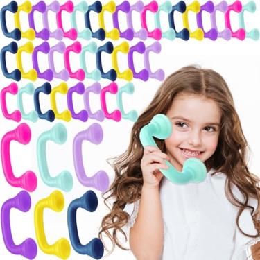 Imagem de Shappy Telefones de leitura de sussurros a granel 36 peças Whisper Feedback auditivo Telefone Hear Myself Sound Speech Therapy Tool Classroom Manipulative for Kids Accelerate Reading Fluency Pronúncia