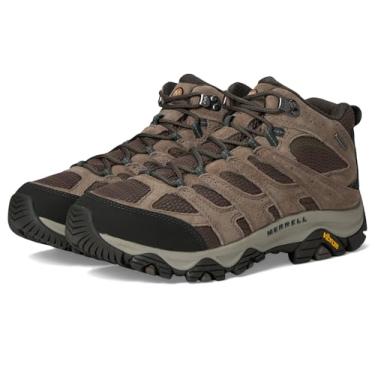 Imagem de Merrell Bota masculina Moab 3 Mid impermeável para caminhada, Pedra, 41