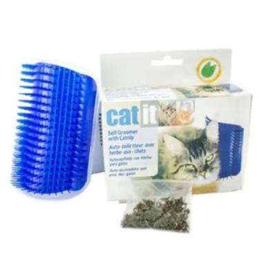 Imagem de Escova De Parede Para Gatos Catnip Brinquedo Para o Gato se Esfregar -