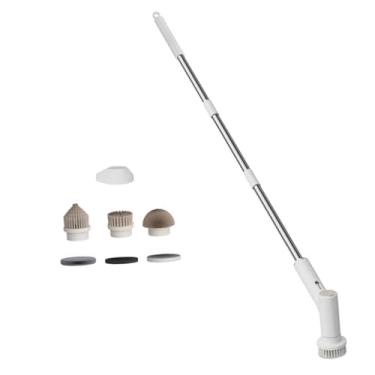 Imagem de IEUDNS Esfregão elétrico, ferramenta de limpeza doméstica, banheiro, cozinha compacta, sem fio, escova rotativa para fogão, pia, rejunte, Telescópico