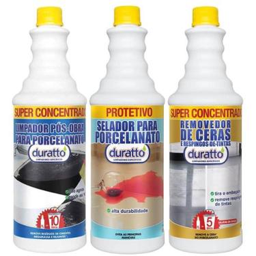 Imagem de Limpador pós obra para porcelanato + removedor da película de cera pro
