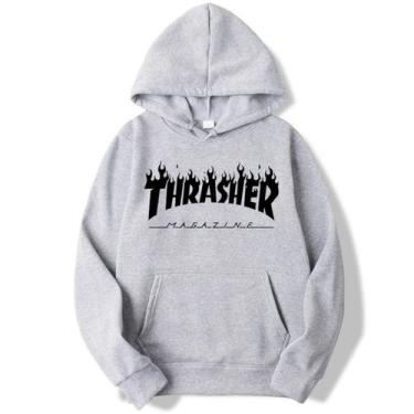 Imagem de Moletom Streetwear Blusa de frio Capuz e Bolso Marrom Claro - Core Bas