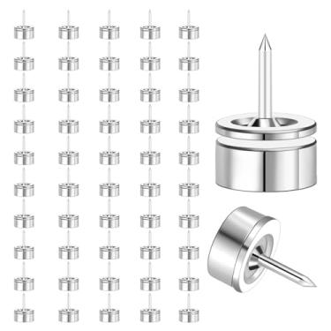 Imagem de Pinos magnéticos, 50 conjuntos de ímãs decorativos para quadro branco, parede, quadro de cortiça, boletim