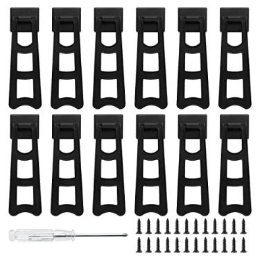 Imagem de Rierdge Cavalete De Plástico Para Moldura Fotos, 5,28" Com Suporte Traseiro Preto, 12 Peças