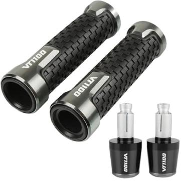 Imagem de Motorcycle Throttle Handle Grips，replacement part，Handlebar Grips Powersports Grips Accessories, For VT1100 VT 1100 1995-2007 1996 1997