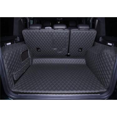 Imagem de FHJBP Tapete de porta-malas compatível com Mercedes G Class W463 G350 G500 G55 G63 2007-2018 Cobertura total 3D Tapete traseiro de carga + tapete de encosto + painel de ambos os lados preto com