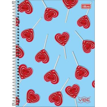 Imagem de Caderno Universitário 1 Matéria Capa Dura 80 Folhas Vibe Pirulito Tili