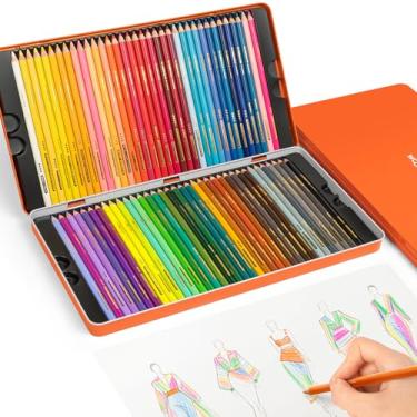 Imagem de Woomer Lápis de cor premium de núcleo macio, 72 cores – perfeito para colorir adultos, desenho e mistura de arte – Conjunto de presente para artistas, adultos, iniciantes e crianças – Materiais de