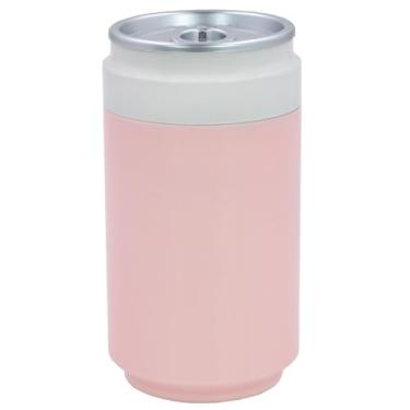 Imagem de Umidificador de Ar Portátil USB, 200ml, LED Colorido, Compacto, P/Mesa Escritório Casa Ambientes Pequenos, Vapor (Rosa)