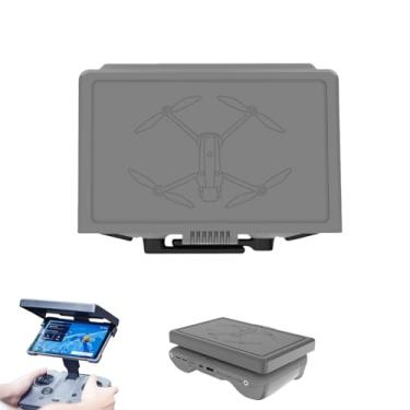 Imagem de Taoke Controle remoto RC Pro 2 com capuz antirreflexo, protetor de tela completa com controle remoto compatível com DJI Mavic 4 Pro (cinza)