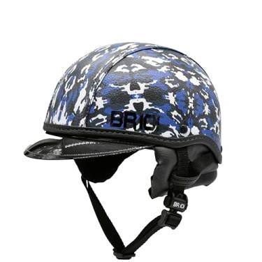 Imagem de Capacete Coquinho Scooter E-bike Moto Elétrica Pala Compacta (Branco/Azul, P - 55/56)