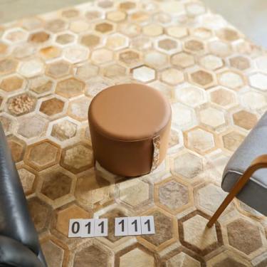 Imagem de Puff de Couro Redondo 30cm x 40cm | 011111