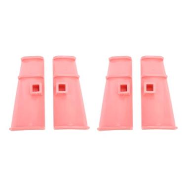 Imagem de Acessório de arado de neve para sapatos Diy Sapatos fofos de buraco Acessórios de charme fáceis de anexar material abdado durável para caminhar na praia de inverno Caving 2 par (Rosa)