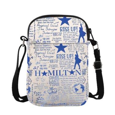 Imagem de ZJXHPO Bolsa tiracolo com desenho musical para amantes musicais, presente musical, teatro, mensageiro, ópera, bolsa de ombro, Hami Cb, Tendência