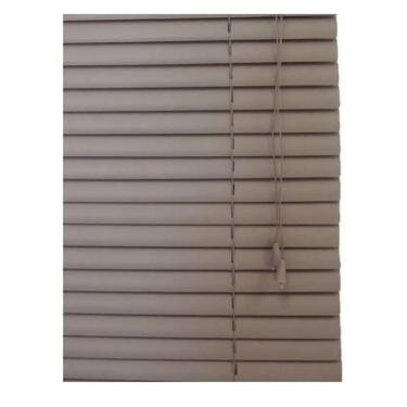 Imagem de Persiana Horizontal PVC Cafe 100 (L) x 160 (A) Cortina Completa C/ Kit de instalação 1,00 x 1,60