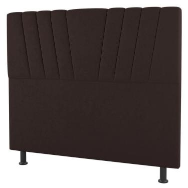 Imagem de Cabeceira Cama Box Solteiro Dublin 100cm Sintético Marrom - Abmaza