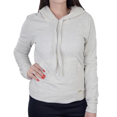 Imagem de Blusa Feminina Giraffe com Capuz Bege Caqui - 32436-Feminino