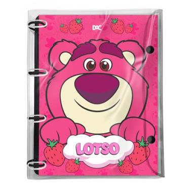 Imagem de DAC - Caderno Argolado Universitário PVC Cristal com 192 folhas Fechamento em Botão - Lotso