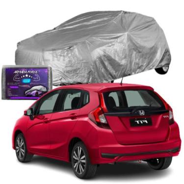 Imagem de Capa Para Cobrir Carro Honda Fit Impermeável Com Forro Central e Elást
