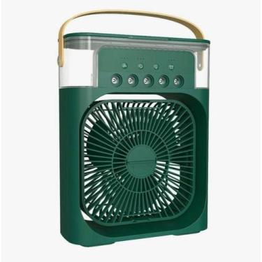 Imagem de Climatizador Portátil Com Frio E Gelo Para Mesa - Ventiladores E Cia