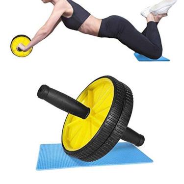 Imagem de Roda Abdominal Kit Rolinho Exercicio Academia Fitness Casa