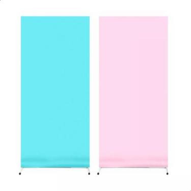 Imagem de Painel de festa decorativo retangular liso dupla face 2mx1m - Davest, 