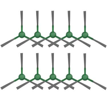 Imagem de Pacote com 10 escovas laterais de substituição compatíveis com iRobot Roomba Max 705 Vac/Plus 504 Vac Robot, escovas de varrer bordas acessórios a vácuo