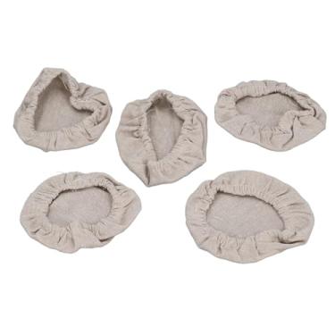 Imagem de GOWENIC Pano de Capa de Jarra de Partida de Fermento, 5pcs de Linho Reutilizável Jarra de Fermento Capa para Frascos Com Diâmetro de 3-4 Polegadas