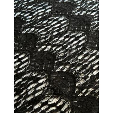 Imagem de Tecido Renda Guipir I 1m x 1,40m I 62% Algodão 36% Poliamida 2% Viscose (Black)