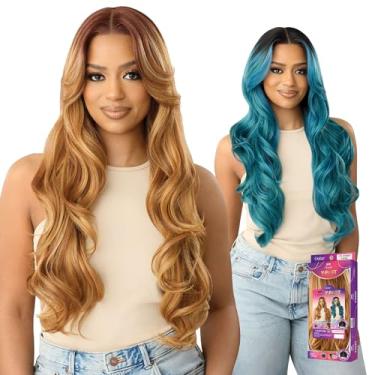 Imagem de Outre Lace Front Wig - Perfect Hair Line - Swoop Series Y-Part 206 (OFF BLACK 1B)