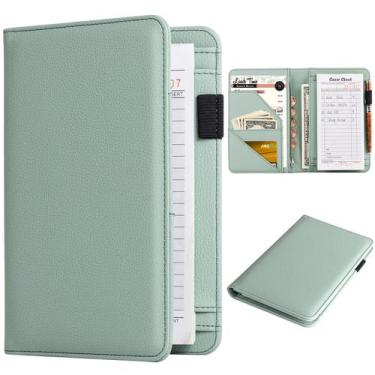 Imagem de Organizador de garçonete Server Book CoBak com bolsa com zíper verde