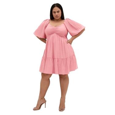 Imagem de City Chic Vestido feminino plus size - Marcy, Rosa profunda, 25 Plus Size