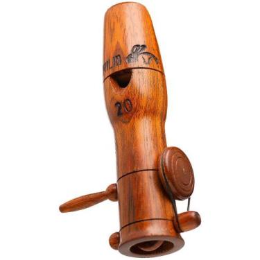 Imagem de Pio 20 em Madeira Jatobá - Ave Chororocadeira de Macuco (Transmissão r