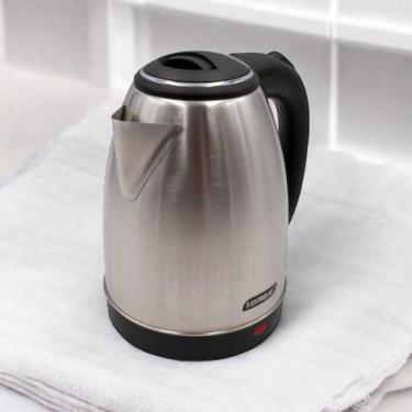 Imagem de Chaleira Elétrica 1,8l Em Inox Escovado 127v 1000w Rápida Fervura - Bi