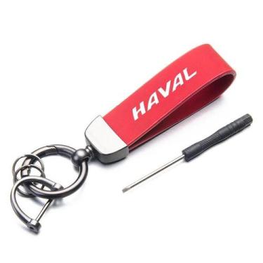 Imagem de Chaveiro De Couro E Metal Para Haval H6 Dargo M6 H9 F7 F7X Jolion X DO