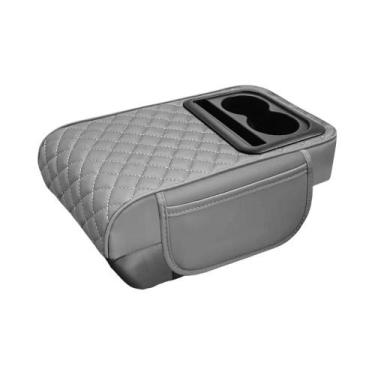 Imagem de Almofada De Apoio De Braço Para Carro Em Espuma De Memória Com Couro P