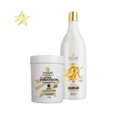 Imagem de Kit Descoloração Profissional Po Descolorante Blue E Ox 40 - Dyusar Co