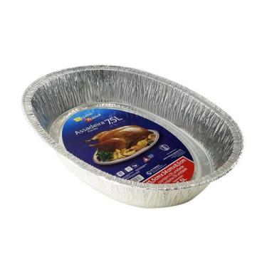 Imagem de Assadeira de Alumínio 7,5 L - Cozinha Pratica - Brasilpack - Brailpack