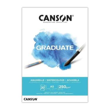 Imagem de Bloco Canson Graduate Aquarelle A5 250grs 20fls
