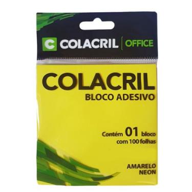 Imagem de Bloco adesivo para anotação e recado, Colacril escolha a cor e a medid