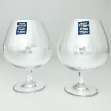 Imagem de Jogo 2 Taças de Conhaque Drink Cristal Bohemia Colibri 690ml