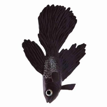 Imagem de KIMISS Decoração de Aquário Funny Artificial Silicone Small Fish Tank Ornament - Peixe Dourado Marrom Realista para Aquário (No. 2 peixe de carne marrom)