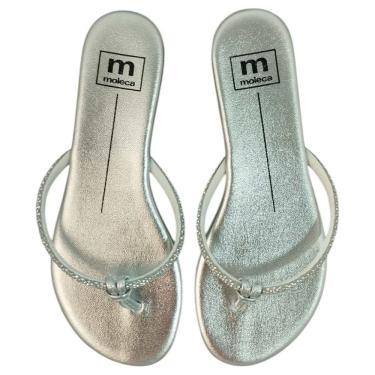 Imagem de Chinelo De Dedo Feminino Rasteirinha Moleca Brilho 5557.103