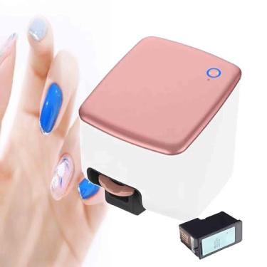 Imagem de KKSOUFX Mini Impressora EléTrica Para Nail Art De 4800 Dpi, Impressora Digital 3d Para Unhas, Pintura Em 10 Segundos, Suporta ImpressãO De Cerca De 500 SuperfíCies De Unhas, Com Cartucho De Tinta