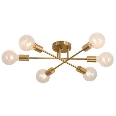 Imagem de Candeeiro de teto Modern Nordic Dorada para sala de estar - Lightbek O