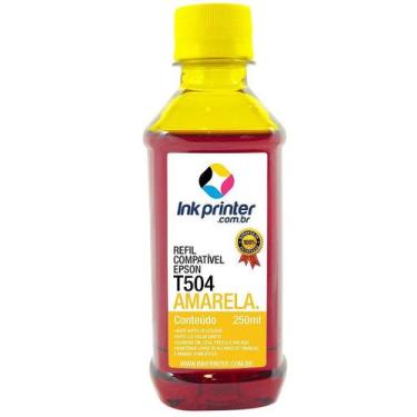 Imagem de Tinta para Epson L4150 - Amarelo - Compatível InkPrinter (T504 - 250ml