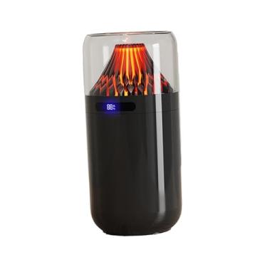Imagem de Ｂｅｓｇａ Umidificador de mesa pessoal, difusor de aromas, pequeno, silencioso, leve, 360ml, difusor de óleos essenciais para dormitório, carro, casa, ioga, Preto