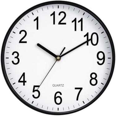 Imagem de HYJOOY Relógio de parede para trás, 30,5 cm, sentido anti-horário, relógio de ré, novo relógio de parede decorativo operado a bateria com números grandes para sala de estar, cozinha, escritório