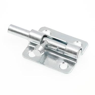 Imagem de Prime-Line U 117530 Porta e portão, trava de barril deslizante de 6 cm com parafusos, zincado, resistente à ferrugem (pacote único)