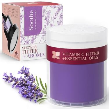 Imagem de Radiance by Mist Cartucho de substituição de filtro de chuveiro de vitamina C + vaporizadores de chuveiro aromaterapia - K Beauty Skin & Hair Enhancement, substituição universal do filtro de água para